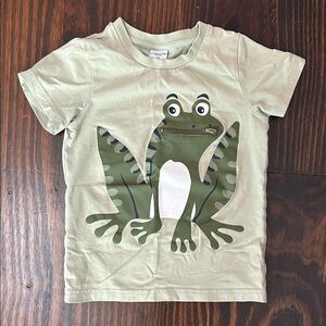 Polarn O. Pyret Light Green Frog Tee